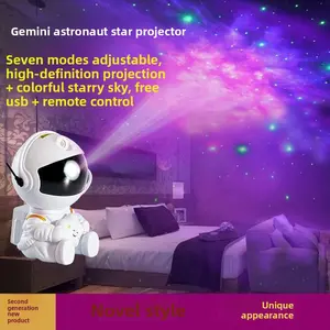 Astronaut Starry Sky Projection Lamp, Starry Atmosphere Night Light, Creative Astronaut Laser Nebula Lamp