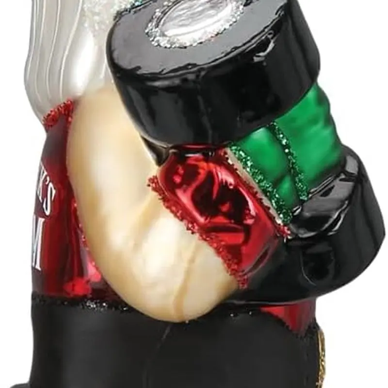 Old World Christmas Bodybuilder Santa Glass Blown Ornament for Christmas Tree Decoration