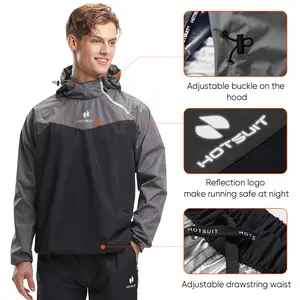 【HOTSUIT】unisex Fitness Running Wear, Tracksuit，Boxing Training Suit, Sweatsuit, Outdoor Sports Apparel, Casual Athletic Clothing，Reflective Logo for Night Safety