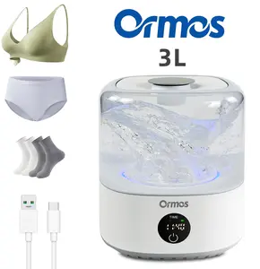 Ormos Portable Rechargeable Mini Washing Machine for Underwear, Wireless Portable Laundry cup, Mini Portables Washing Machine, 20 Washes per Charge, for Baby Clothes, Underwear，3L
