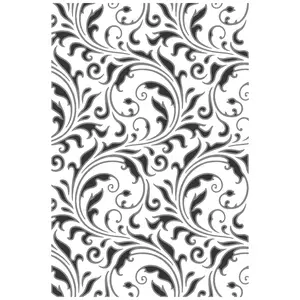 Sizzix Multi Level Textured Impressions Embossing Folder - Vault Flourish by Tim Holtz