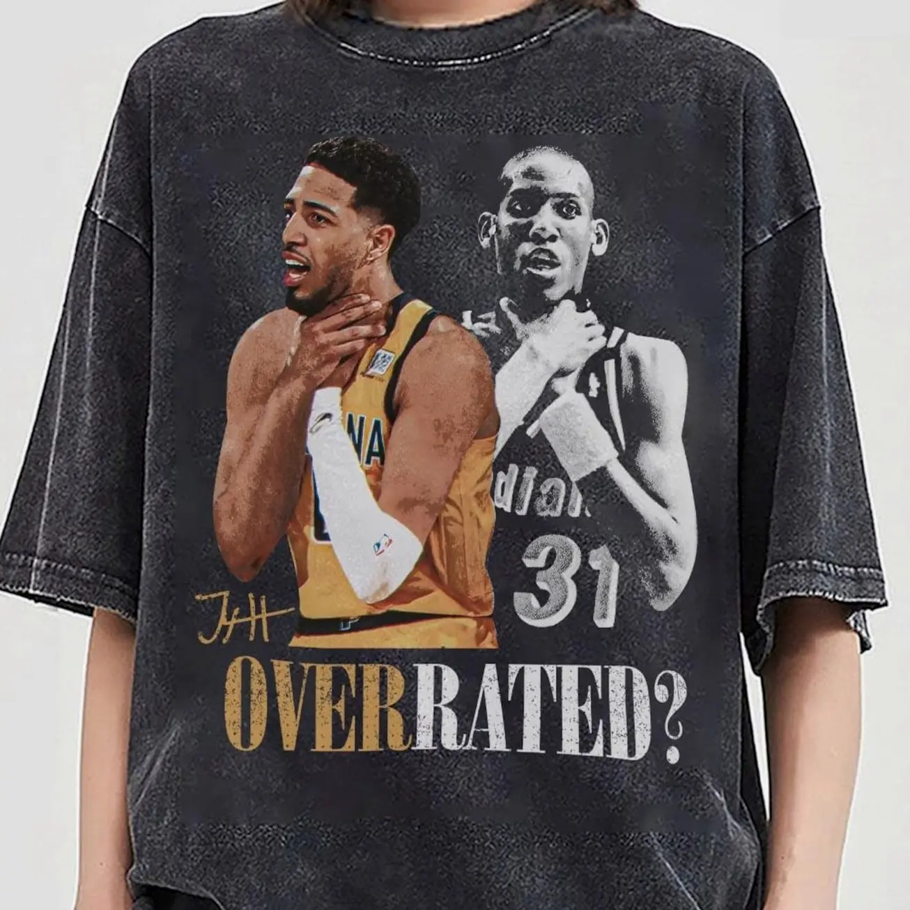 Tyrese And Reggie Basketball Overrated Indiana Shirt Q6J