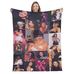Selena Quintanilla Flannel Soft Blanket for Sofa Bed Office Living Room Home Decor Suitable for All Seasons Cozy and Stylish
