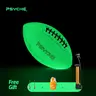 PSYCHE Rugby Glow in The Dark American Durable Football Rugby Perfect for Evening Play, Camping, and Beach Fun reflective  ball,Christmas Gift