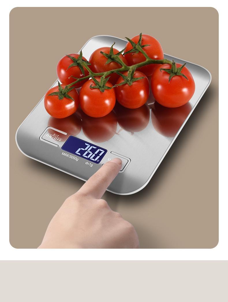 5kg/1g Multifunction Electric Digital Kitchen Food Scale LCD Display, High Precise Waterproff Measuring Scale Stainless Steel 5kg/1g Multifunction Electric Digital Kitchen Food Scale LCD Display, High Precise Waterproff Measuring Scale Stainless Steel