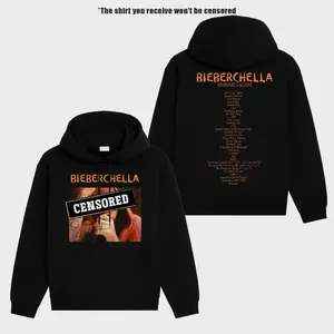 Bieberchella Tour v2 2026 Unisex Oversized Cotton Hoodie Sweater T-Shirt, The Beliebers Hoodie Sweater T-Shirt , Vintage Music Merch Sweatshirt Hoodie T-Shirt, Retro 90s Rap Style, New Album Gift For Fans