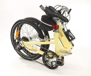 LTL Home Products LFB20YE 20 in. FBX Monterey Folding Bike with 7-Speed Shimano Gear Box & Carrying Case, Yellow