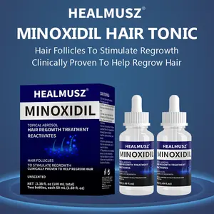 TikTok Viral 5% Minoxidil Hair Growth Treatment for Men & Women – Clinically Proven, Doctor Recommended, FDA Approved – Stop Thinning, Block Hair Loss, Boost Density Fast – Extra Strength Biotin Formula – 2 Bottles 100ml Unscented