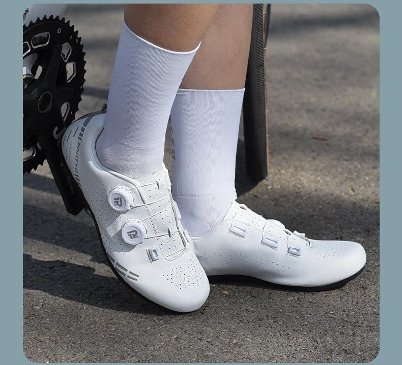 Road bike non-locking shoes for men and women, lightweight cycling shoes, mountain bike rubber-soled shoes, dual-twist adjustment equipment