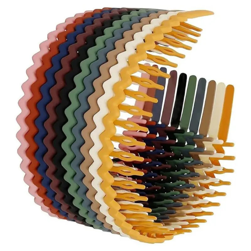 10 Pieces Plastic Headbands with Teeth Comb, Thin Non-Slip  display picture 2