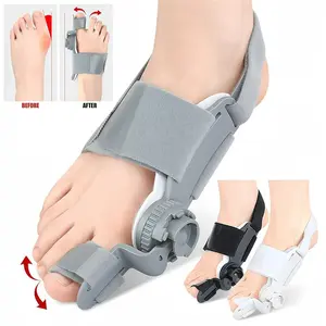 1 Count Bunion Corrector for Men and Women Big Toe, Adjustable Bunion Splint with Anti-slip Heel Strap and Silicone Pad
