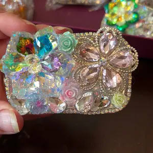 Handmade Phone Clip with Built-in Mirror, Multi-Functional Accessory for Mobile Devices