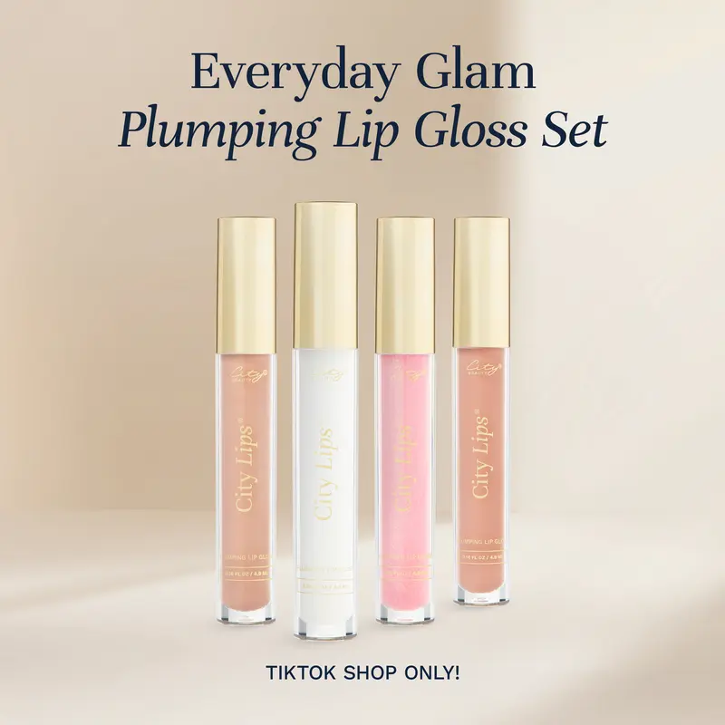 [NEW] City Lips Mix & Match Plumping Lip Gloss Bundle | Plumping, Hydrating & Smoothing Lip Care for Dry, Thin Lips & Lip Lines
