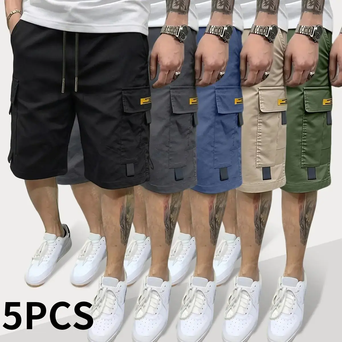 Menswear 5-Pack Stylish Versatile Outdoor Casual Bulk Fashion Men's Shorts