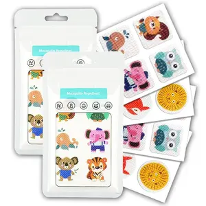 324 Count Mosquito Repellent Patches Cute Animal Shapes DEET-Free for Kids & Adults Plant-Based Essential Oils Outdoor Activities Safe Bug Protection
