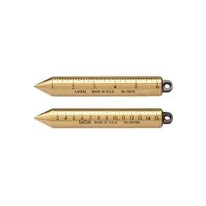 212 MAIN Apex Lufkin Graduated Plumb Bob - Metric, English, Replacement Oil Gauge for Tank Check with Upward Scale
