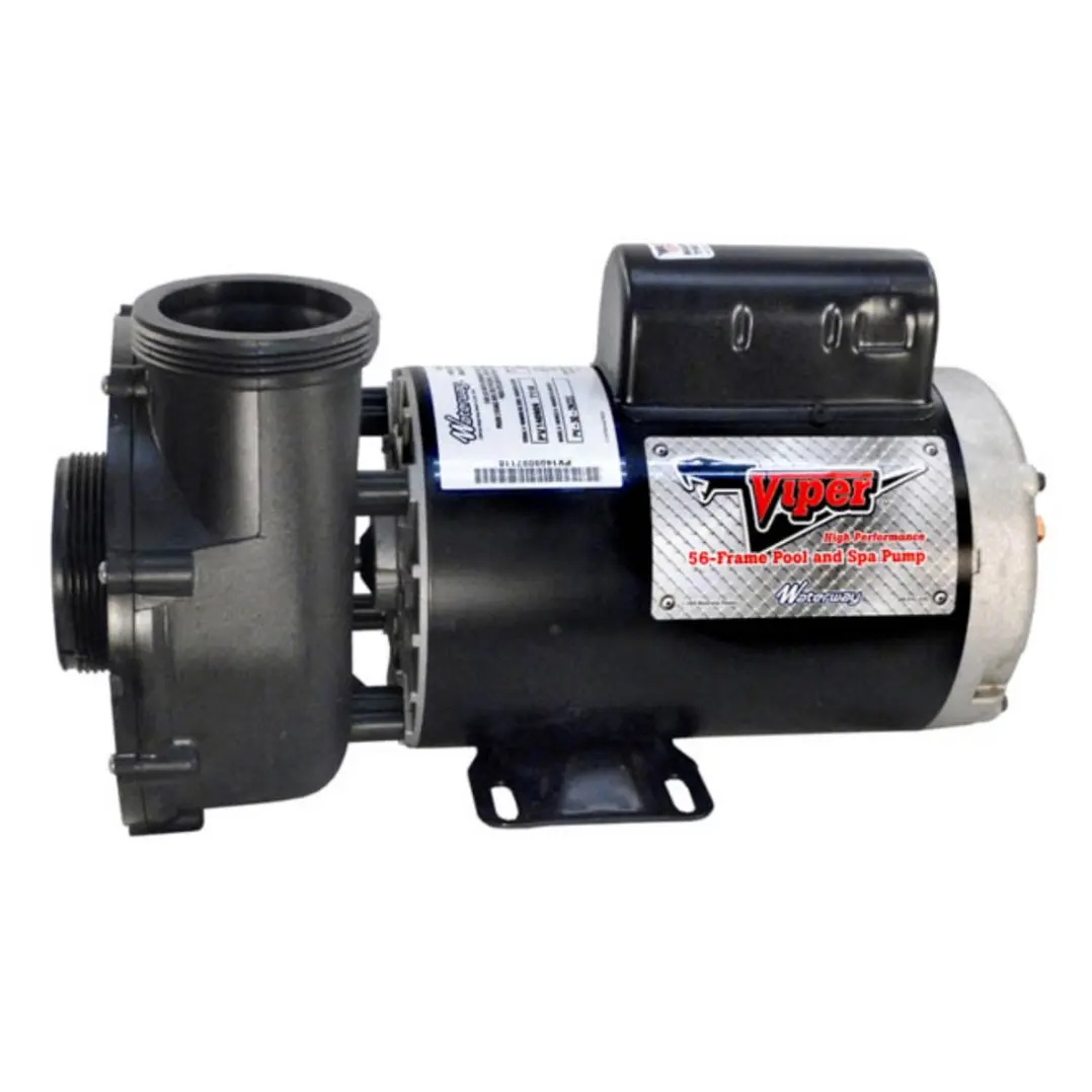 Waterway WWMV4022625 Viper 56 High Performance Pump - 2 in, 2.5 in, 2.5" sd/cs, 3.65" Outside Diameter Threaded Connections, 230V, 2-Speed, 4 HP, Double Shielded Ball Bearings, 8 ft Cord