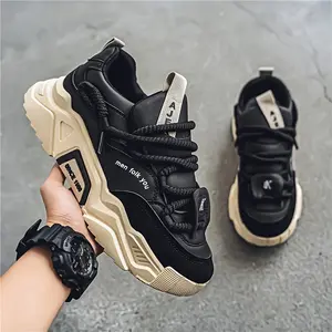 Autumn niche handsome trendy versatile thick-soled sports shoes