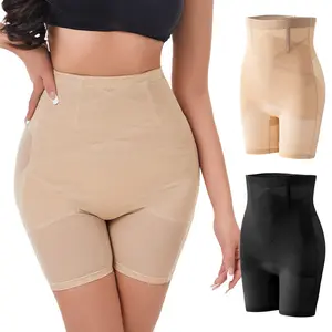 Plus Size High-Waisted Mesh Shapewear Boyshorts for Women, Cross Design Tummy Control & Butt Lifting, Body Sculpting Shaping Underwear
