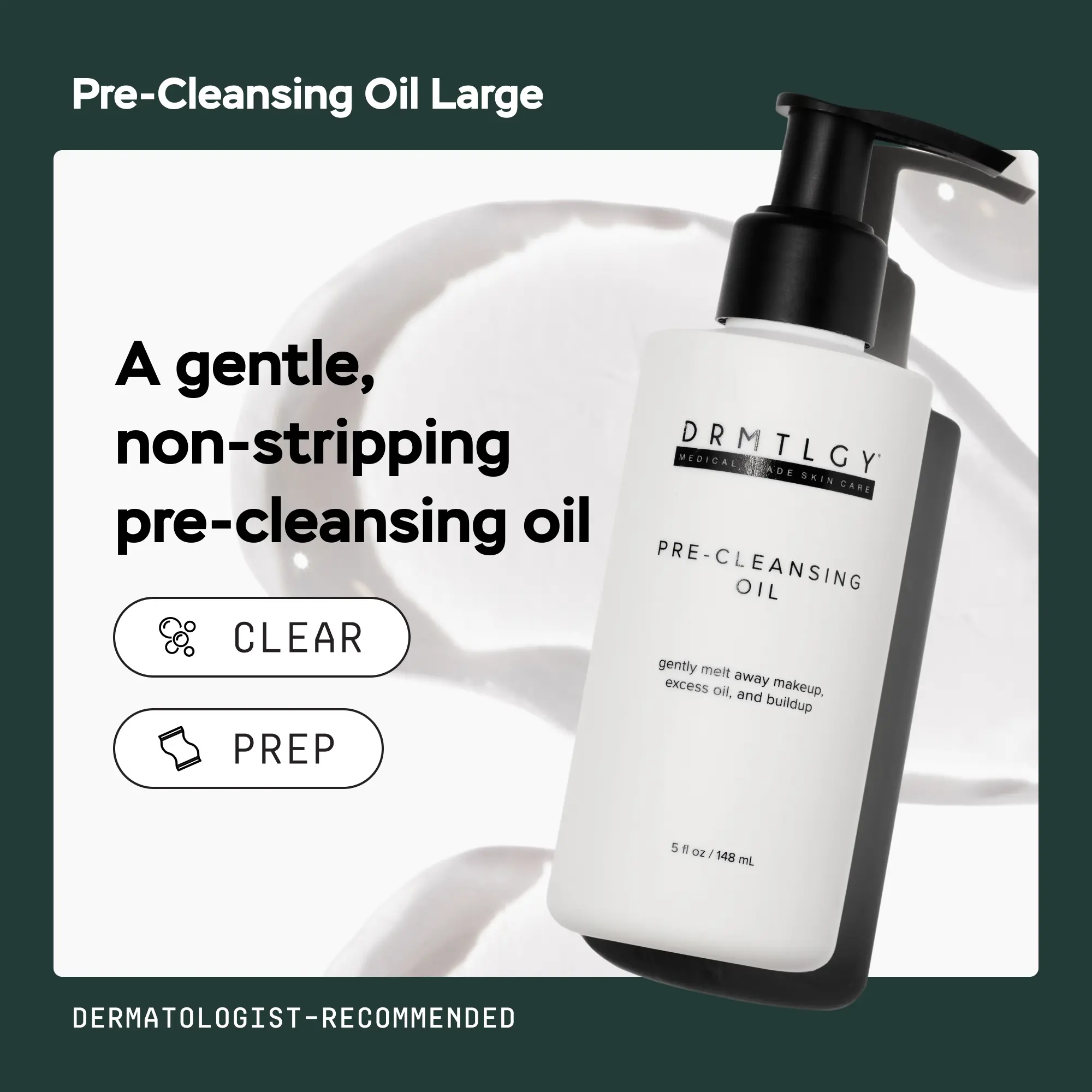 DRMTLGY Pre-Cleansing Oil Large 5 fl oz Makeup Remover Cleanser Facial DRMTLGY Pre-Cleansing Oil Large 5 fl oz Makeup Remover Cleanser Facial