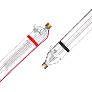 fathersdaygift VEVOR 130W CO2 Laser Tube, 65 in (1650 mm) Length, 3.1 in (80 mm) Dia Borosilicate Glass Laser Cutter Tube with Metal Head, 10, 000hr Wires Preconnected for Laser Engraver Engraving Cutting Machine