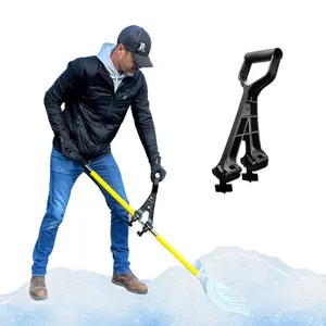 Reach Right Ergonomic Handle - Quick Secure Attachments for Shovels Rakes Pitchforks String Trimmers - Heavy Duty 15" Long x 5" Wide x 12" High - Made in USA - Home & Garden