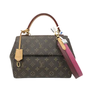 Pre-owned Louis Vuitton Canvas Crossbody Bags LV Monogram Cluny BB Pink Strap JV00155 NO1