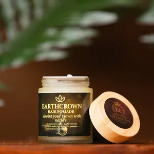 Earthcrown Hair Pomade - Anoint Your Crown with Nature - Natural Growth Enhancer & Protectant - 100ml Jar