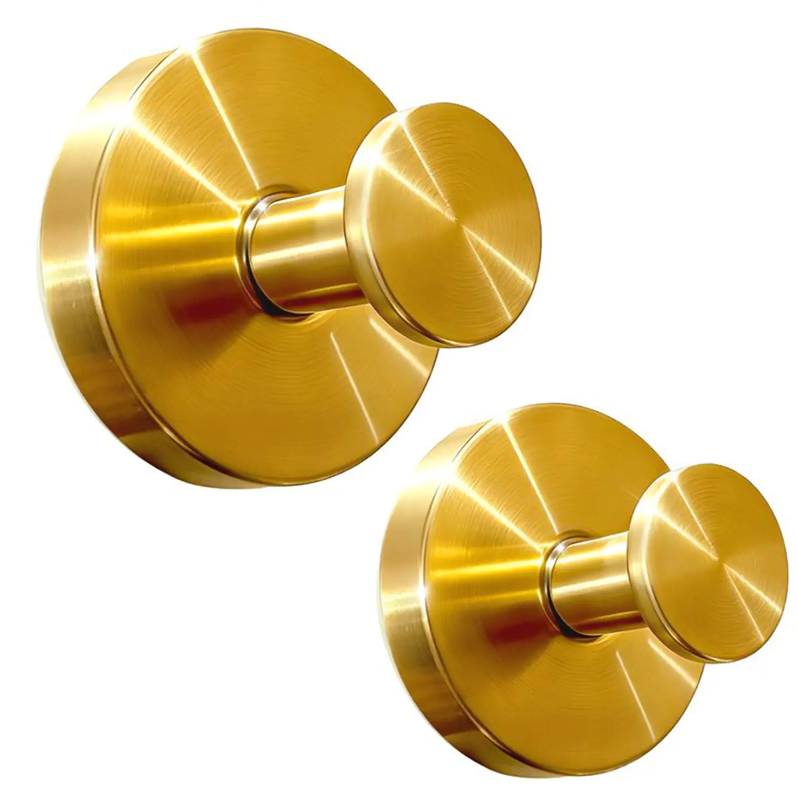 2 Packs Suction Cup Hooks Bathroom Accessories & Kitchen Gadgets - Waterproof Shower Hooks for Towel, Loofah, Bath Robe, Holds Up to 15 lbs on Glass Door, Mirror, Tile Home Essentials