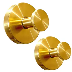 No-Drill Stainless Steel Suction Hooks | Removable, Reusable & Damage-Free | Vacuum Wall Hanger for Loofahs, Utensils & Coats