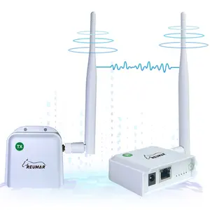 WiFi HaLow, Wireless Bridge 802.11ah, Wi-Fi Halo Point-to-Point Long Range Wireless Access with 20DBi High-Gain Antenna, Ethernet Air Bridge Repeater Supports 2600 feet Outdoor Transmission Distance