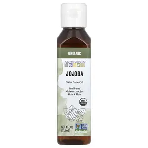 Aura Cacia Organic, Skin Care Oil, Jojoba, 4 fl oz (118 ml)