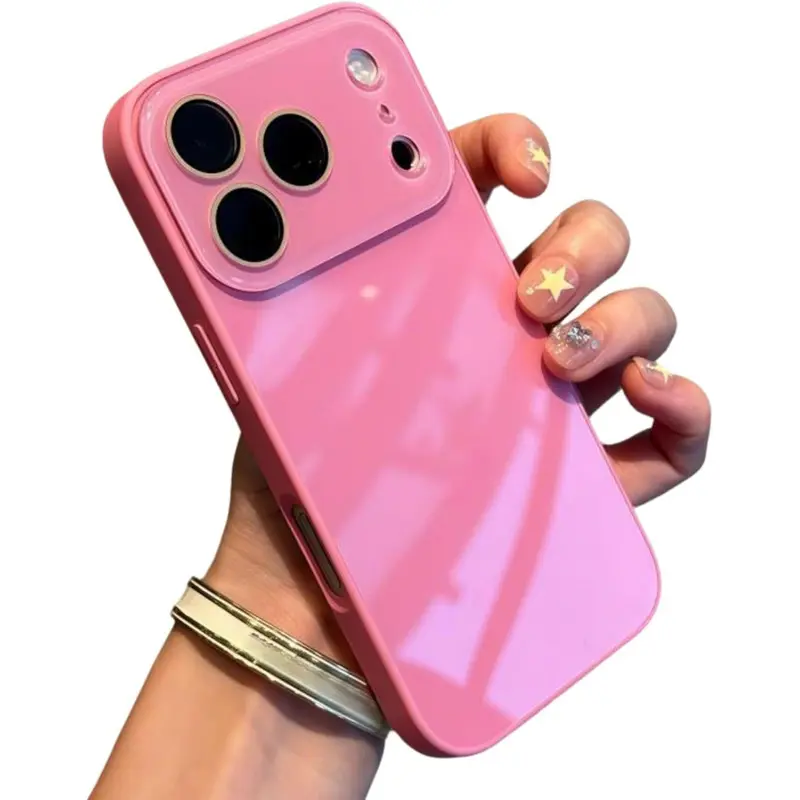 Luxury Crystal Texture Phone Case, Full-Coverage Lens Design, Solid Color, for iPhone 17/16/15/14/13 Pro Max Plus/Air, Silky-Smooth Touch, Premium Soft-Touch Finish, Slim Lightweight Design, Elegant Sleek Look Cover,back to school,back to school haul