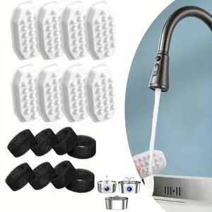 8PCS Cat Water Fountain Filters Replacement & Pre-Filter Sponges for 3.2L/108oz Automatic Pet Fountain Dog Water Fountain