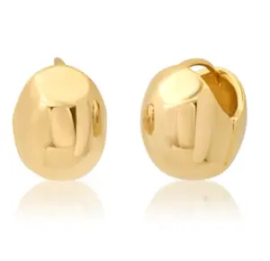 TAI- Puffy Gold Ball Huggie