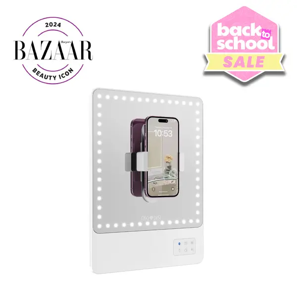 RIKI SKINNY Makeup Mirror with Lights Bluetooth and Magnifying Mirror