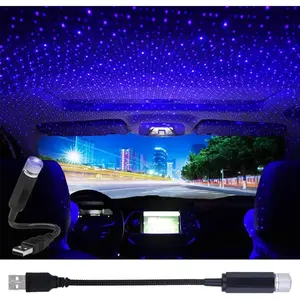 Night Adjustable Romantic Interior Car Roof Star Lamp Projector Decorations for
