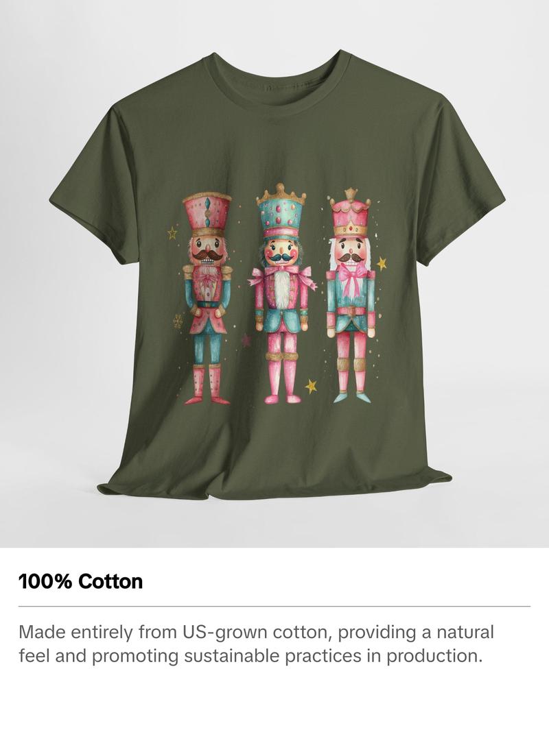 PINK NUTCRACKER CHRISTMAS UNISEX TSHIRT