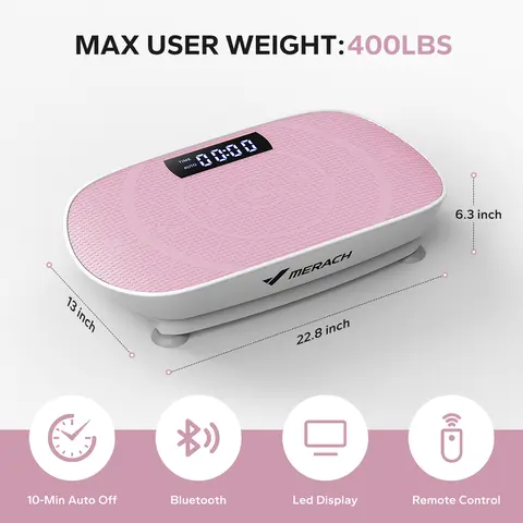 MERACH Vibration Plate Exercise Machine with  Feature Compact Design for Full Body Workout Max User Weight 400LBS Home Gym Equipment OutdoorFun TikTokShopBlackFriday SpringStatements