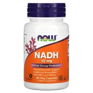 NOW Foods NADH, 10 mg, 60 Veg Capsules