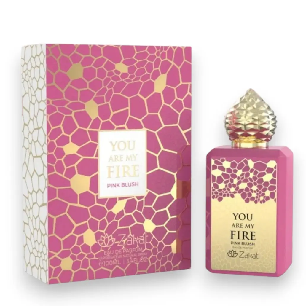 Zakat Parfums | You Are My Fire | Pink Blush | Eau De Parfum | Unisex Fragrance | 100 ML | Black Currant - Raspberry & Strawberry Notes