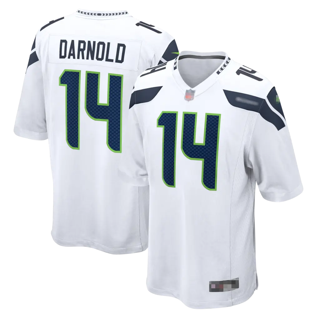Men's Seattle Football #14 Darnold Premium Stitched Fan Edition Jersey