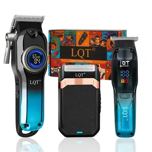 Professional Hair Clippers for Men - Cordless Barber Clipper Set for Hair, Beard Trimmer,Beard and Body Grooming, with Precision Blades