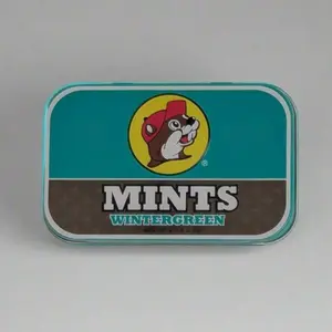 Buc-ee's Wintergreen Mints Travel-Friendly Tin with Iconic Logo for Fresh Breath and Satisfied Taste Buds Long-Lasting Wintergreen Flavor Snack Candy