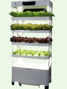 IQ Vegetable Grower, IQ Growers Indoor Automatic Hydroponics System, Automatic Fresh Vegetable Growing Machine, Indoor Farming Kit, Indoor Garden Kit
