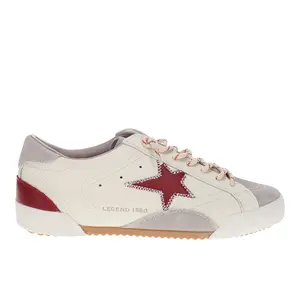 Vintage Havana Womens Legend Lace Up Sneakers Shoes Casual - Red