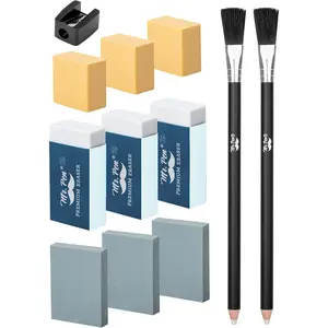- Art Eraser Set, 12 count, cil Eraser, Artist Eraser, Art Erasers, Drawing Erasers