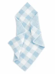 Phufy® Bliss Gingham Mini Blanket, Cloud Blue Phufy® Bliss Gingham Mini Blanket, Cloud Blue