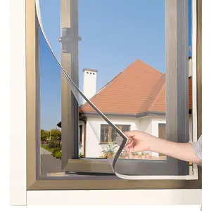 DIY  Window Screen Adjustable Mesh Screens Net Fits up to 32"x 23" White Frames with Fiberglass Mesh