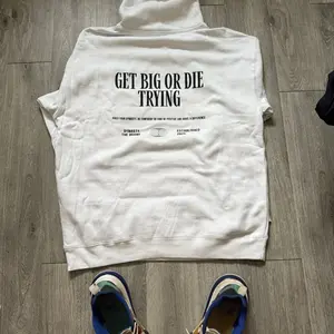 Dynasty Get Big or Die Trying Hoodie - White Cotton Hoodie with Bold Statement Design